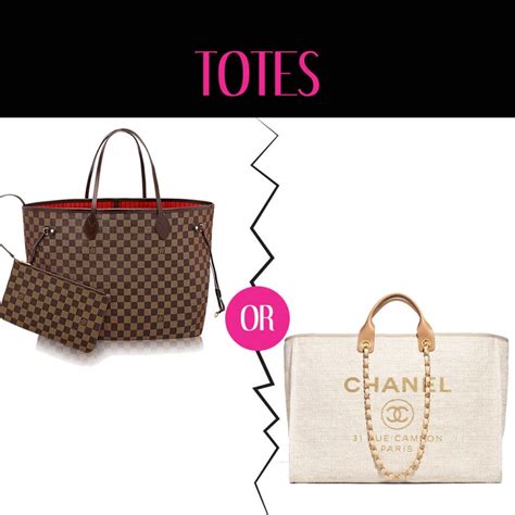 louis vuitton vs chanel bags.